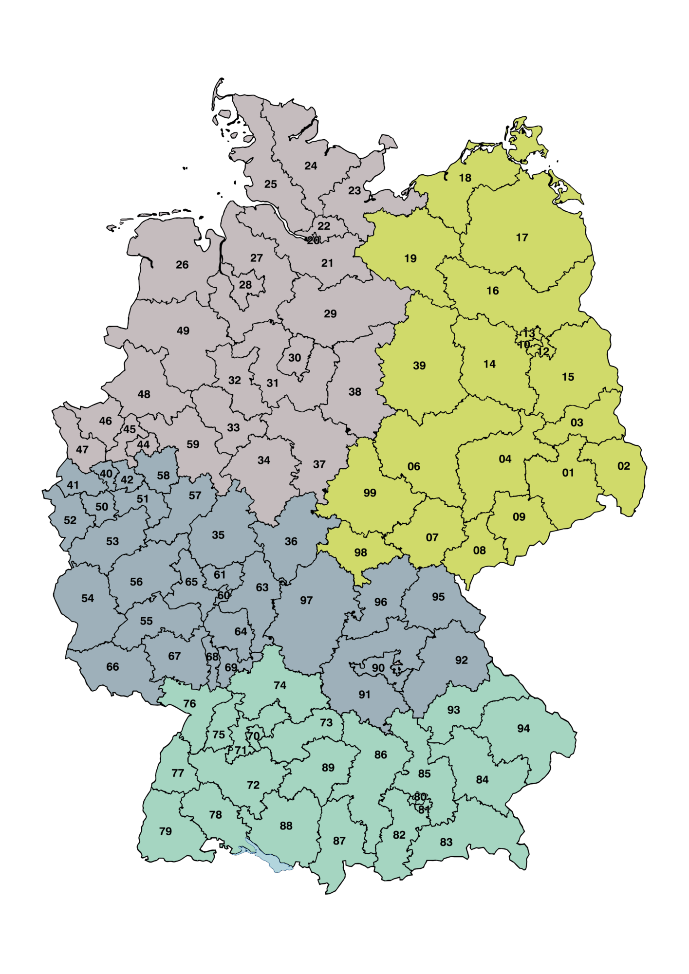 Außendienst Gebietskarte